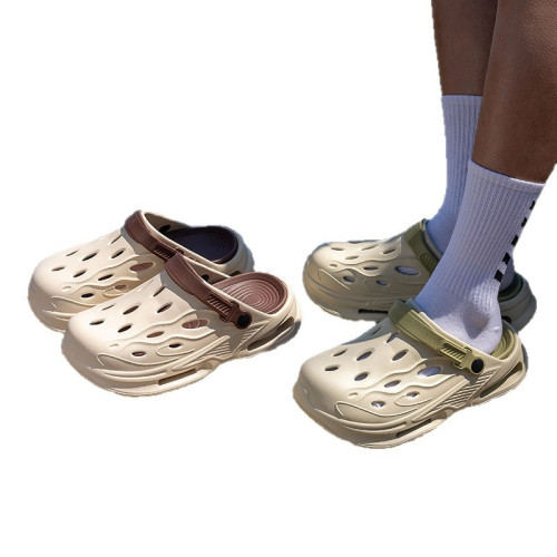 2025夏季洞洞鞋男士沙灘戶外穿踩屎感EVA簡約運動兩用拖鞋男 2025夏季洞洞鞋男士沙灘戶外穿踩屎感EVA簡約運動兩用拖鞋男