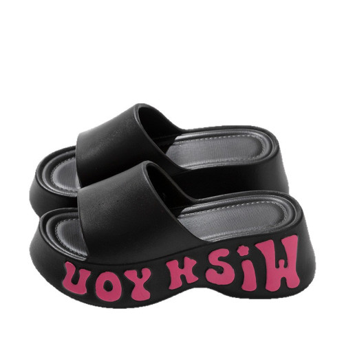 踩屎感涼拖鞋高跟厚底拖鞋女夏季家居室內浴室防滑外穿女可外穿 踩屎感涼拖鞋高跟厚底拖鞋女夏季家居室內浴室防滑外穿女可外穿