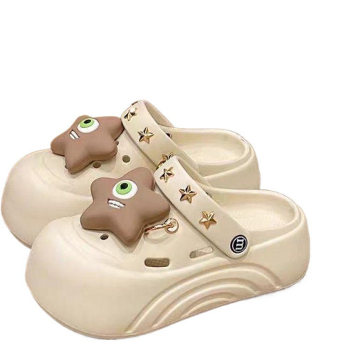 2025新款洞洞鞋女厚底可愛夏季沙灘防滑包頭透氣外穿涼拖 2025新款洞洞鞋女厚底可愛夏季沙灘防滑包頭透氣外穿涼拖