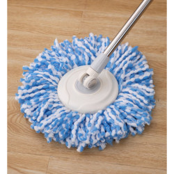 家用拖布替換頭旋轉拖把零件加厚拖頭通用拖把配件圓形加密墩布頭