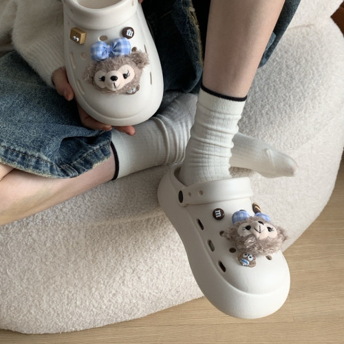 夏季外穿洞洞鞋eva女厚底踩屎感增高拖鞋防臭防滑透氣涼拖鞋沙灘 夏季外穿洞洞鞋eva女厚底踩屎感增高拖鞋防臭防滑透氣涼拖鞋沙灘