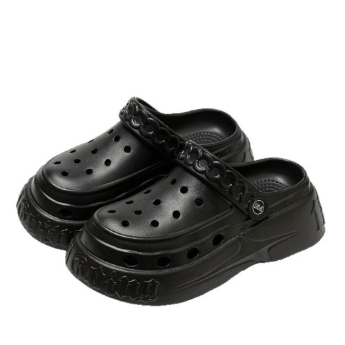 厚底洞洞鞋女款2025新款夏季包頭拖鞋戶外防滑沙灘鞋女可外穿 厚底洞洞鞋女款2025新款夏季包頭拖鞋戶外防滑沙灘鞋女可外穿