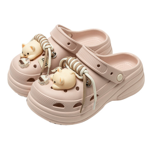 卡通洞洞鞋女士外穿2025新款夏季半拖鞋網紅百搭沙灘包頭涼拖鞋女 卡通洞洞鞋女士外穿2025新款夏季半拖鞋網紅百搭沙灘包頭涼拖鞋女