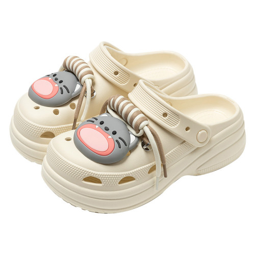 踩屎感洞洞鞋女外穿夏季2025新款防滑厚底防滑增高護士沙灘涼鞋 踩屎感洞洞鞋女外穿夏季2025新款防滑厚底防滑增高護士沙灘涼鞋