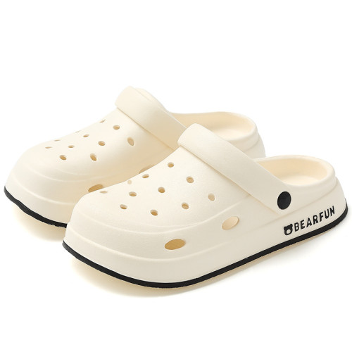 洞洞鞋女款2025新款夏季外穿厚底踩屎感海邊沙灘防滑包頭半涼拖鞋 洞洞鞋女款2025新款夏季外穿厚底踩屎感海邊沙灘防滑包頭半涼拖鞋