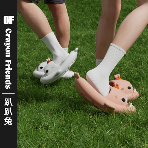 趴趴兔鯊魚拖鞋女夏季卡通防滑居家用洗澡情侶男踩屎感外穿拖鞋女 趴趴兔鯊魚拖鞋女夏季卡通防滑居家用洗澡情侶男踩屎感外穿拖鞋女