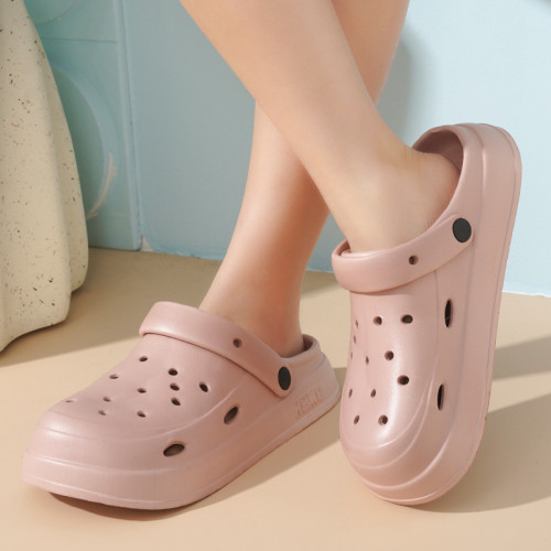 2025新款eva厚底洞洞鞋女夏季外穿防滑踩屎感兩穿涼拖鞋 2025新款eva厚底洞洞鞋女夏季外穿防滑踩屎感兩穿涼拖鞋