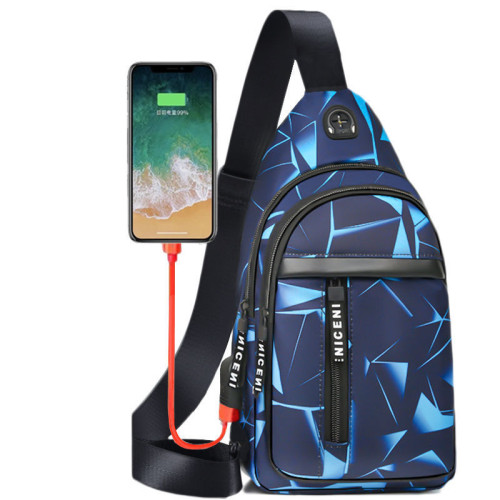 男包韓版潮流迷彩胸包單肩斜背休閒包牛津帆布小後背包大容量 男包韓版潮流迷彩胸包單肩斜背休閒包牛津帆布小後背包大容量