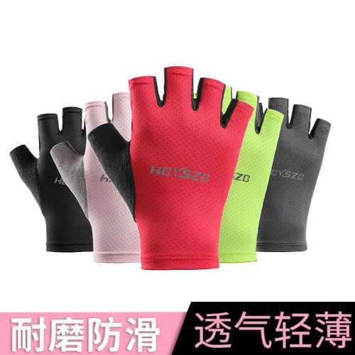 健身手套女男夏季器械訓練自行車訓練瑜珈防滑防起繭薄款運動半指 健身手套女男夏季器械訓練自行車訓練瑜珈防滑防起繭薄款運動半指
