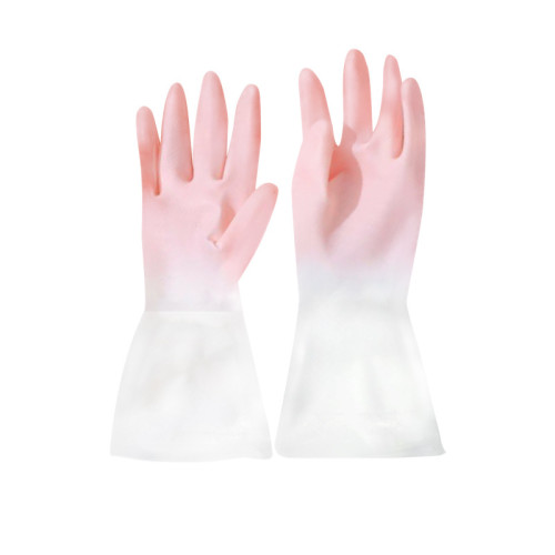 洗碗手套女家用廚房耐用型貼手防水膠皮手套刷碗做家務清潔洗衣服