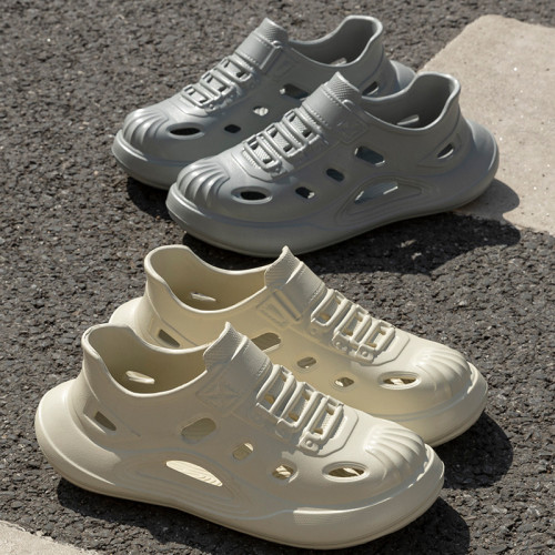 踩屎感洞洞鞋男款夏季外穿EVA防臭厚底戶外釣魚沙灘防滑涼鞋男士 踩屎感洞洞鞋男款夏季外穿EVA防臭厚底戶外釣魚沙灘防滑涼鞋男士