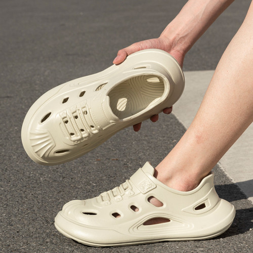 踩屎感洞洞鞋男款夏季外穿EVA防臭厚底戶外釣魚沙灘防滑涼鞋男士 踩屎感洞洞鞋男款夏季外穿EVA防臭厚底戶外釣魚沙灘防滑涼鞋男士