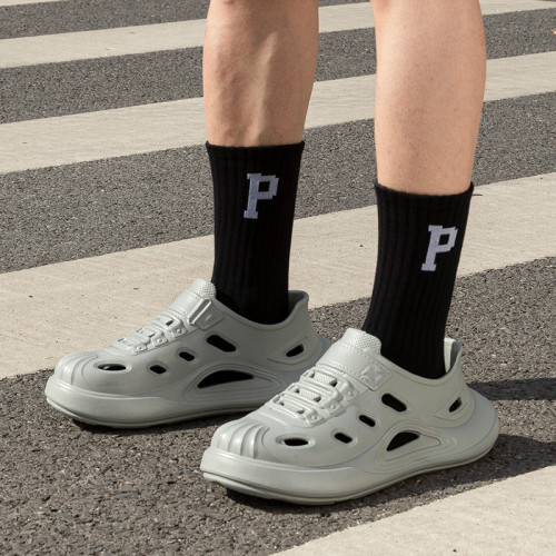 踩屎感洞洞鞋男款夏季外穿EVA防臭厚底戶外釣魚沙灘防滑涼鞋男士 踩屎感洞洞鞋男款夏季外穿EVA防臭厚底戶外釣魚沙灘防滑涼鞋男士