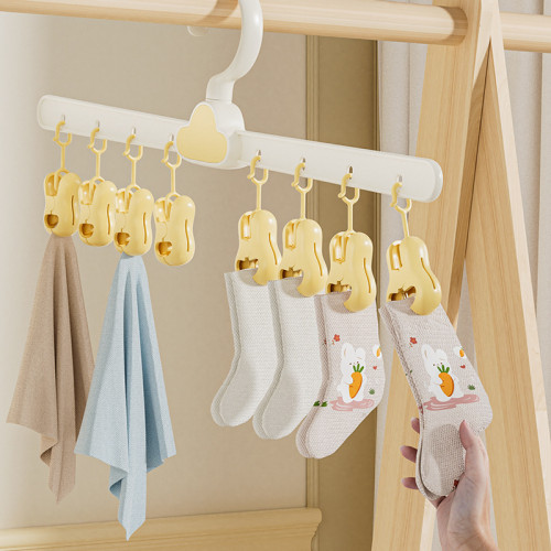 襪子晾衣架家用學生宿舍曬襪子神器內衣內褲兒童折曡多夾子晾曬架 襪子晾衣架家用學生宿舍曬襪子神器內衣內褲兒童折曡多夾子晾曬架