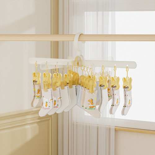 襪子晾衣架家用學生宿舍曬襪子神器內衣內褲兒童折曡多夾子晾曬架 襪子晾衣架家用學生宿舍曬襪子神器內衣內褲兒童折曡多夾子晾曬架