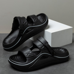 開車拖鞋男夏季外穿踩屎感2025新款厚底防滑沙灘eva兩穿男士涼拖