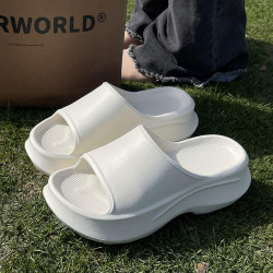 厚底拖鞋女夏外穿2025新款海邊沙灘超火絕美小個子增高外穿涼拖鞋