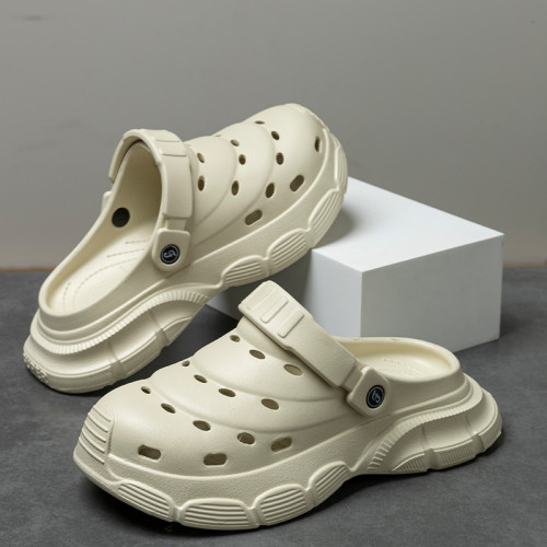 男士洞洞鞋夏天外穿耐磨沙灘海邊防滑戶外運動大碼開車包頭涼鞋男 男士洞洞鞋夏天外穿耐磨沙灘海邊防滑戶外運動大碼開車包頭涼鞋男