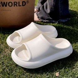 防撞設計情侶拖鞋女夏季外穿踩屎感厚底EVA防臭居家靜音涼拖男士