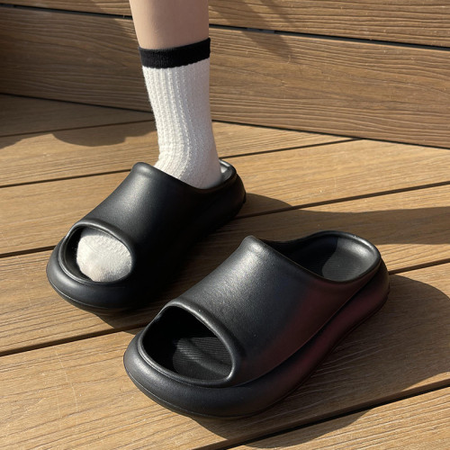 防撞設計情侶拖鞋女夏季外穿踩屎感厚底EVA防臭居家靜音涼拖男士 防撞設計情侶拖鞋女夏季外穿踩屎感厚底EVA防臭居家靜音涼拖男士