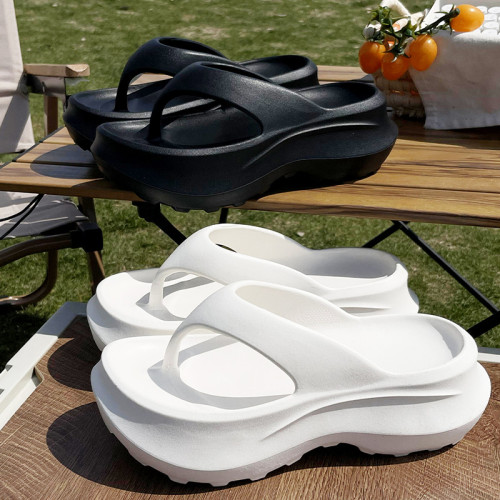 踩屎感人字拖女夏季網紅時尚外穿增高涼鞋eva厚底防滑夾腳沙灘鞋 踩屎感人字拖女夏季網紅時尚外穿增高涼鞋eva厚底防滑夾腳沙灘鞋