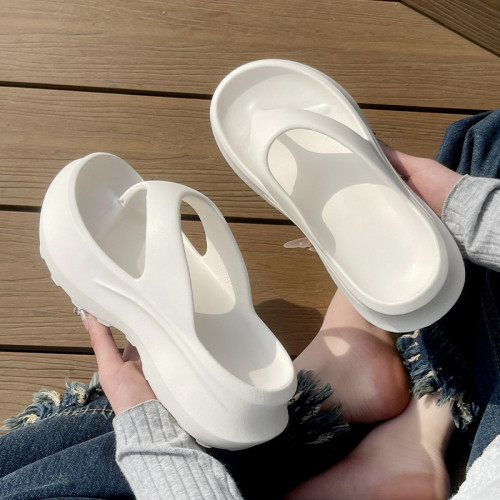 踩屎感人字拖女夏季網紅時尚外穿增高涼鞋eva厚底防滑夾腳沙灘鞋 踩屎感人字拖女夏季網紅時尚外穿增高涼鞋eva厚底防滑夾腳沙灘鞋