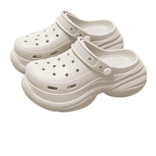 厚底洞洞鞋女款2025新款夏季外穿逛街防滑上班不累腳包頭涼拖女士 厚底洞洞鞋女款2025新款夏季外穿逛街防滑上班不累腳包頭涼拖女士