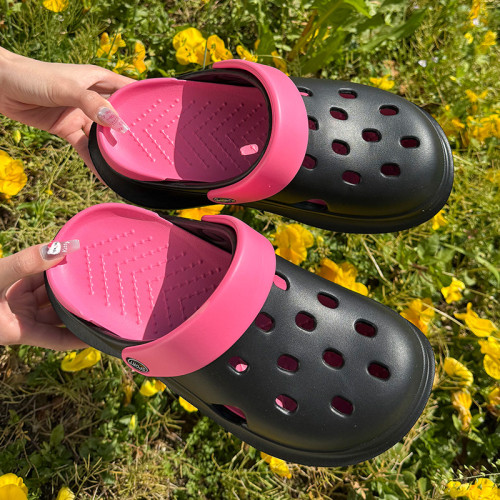 厚底增高洞洞鞋女士2025新款夏季防滑軟底包頭EVA外穿沙灘涼拖鞋 厚底增高洞洞鞋女士2025新款夏季防滑軟底包頭EVA外穿沙灘涼拖鞋