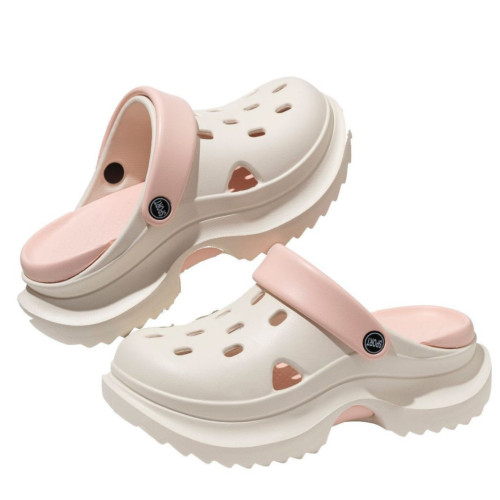 厚底增高洞洞鞋女士2025新款夏季防滑軟底包頭EVA外穿沙灘涼拖鞋 厚底增高洞洞鞋女士2025新款夏季防滑軟底包頭EVA外穿沙灘涼拖鞋