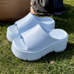 EVA厚底涼拖鞋女生2025新款夏季時尚外穿超火絕美矮個子增高神器