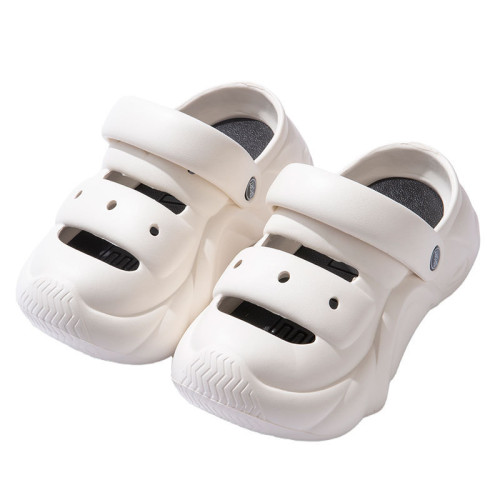 時尚包頭防撞涼鞋夏季外穿厚底增高可愛DIY海邊沙灘防滑洞洞鞋女 時尚包頭防撞涼鞋夏季外穿厚底增高可愛DIY海邊沙灘防滑洞洞鞋女