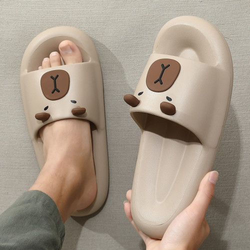 踩屎感涼拖鞋女夏季情侶家居室內防滑軟底eva卡皮巴拉拖鞋男