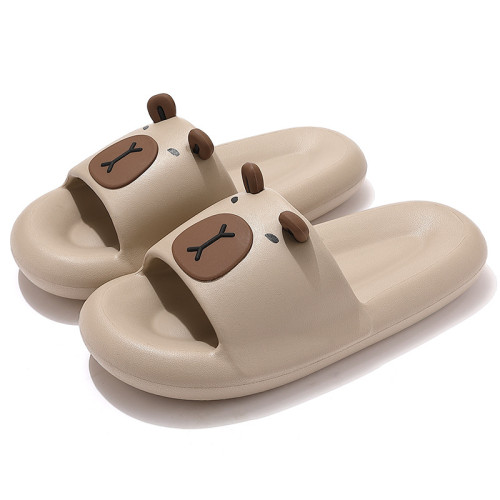 踩屎感涼拖鞋女夏季情侶家居室內防滑軟底eva卡皮巴拉拖鞋男