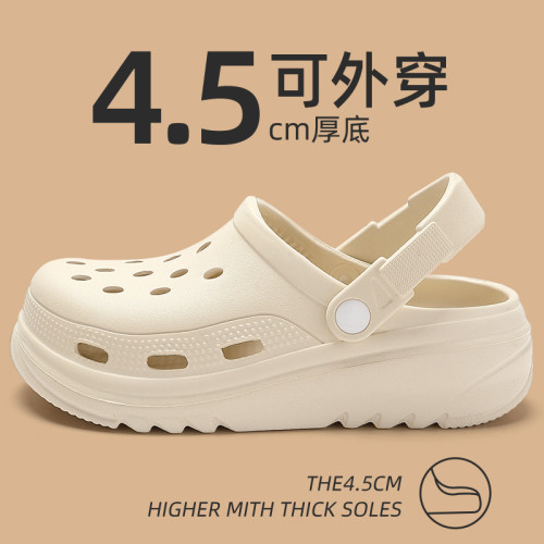 孕婦洞洞鞋女款夏季外穿2025新款防滑厚底涼鞋沙灘鞋包頭拖鞋女士 孕婦洞洞鞋女款夏季外穿2025新款防滑厚底涼鞋沙灘鞋包頭拖鞋女士