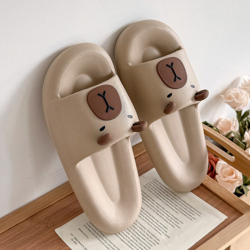 踩屎感涼拖鞋女夏季情侶家居室內防滑軟底eva卡皮巴拉拖鞋男 踩屎感涼拖鞋女夏季情侶家居室內防滑軟底eva卡皮巴拉拖鞋男