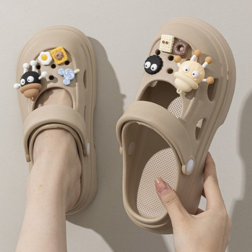 踩屎感洞洞鞋女款外穿夏季2024年新款沙灘包頭厚底增高涼拖鞋女士 踩屎感洞洞鞋女款外穿夏季2024年新款沙灘包頭厚底增高涼拖鞋女士