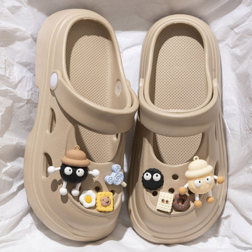 踩屎感洞洞鞋女款外穿夏季2024年新款沙灘包頭厚底增高涼拖鞋女士 踩屎感洞洞鞋女款外穿夏季2024年新款沙灘包頭厚底增高涼拖鞋女士