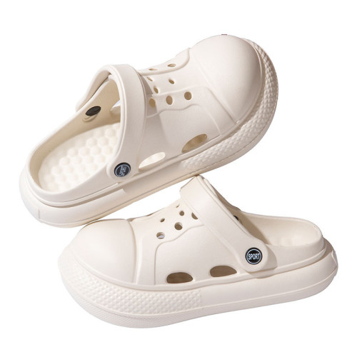 2025新款洞洞鞋女夏季外穿EVA防臭涼鞋厚底沙灘防滑包頭半拖鞋女 2025新款洞洞鞋女夏季外穿EVA防臭涼鞋厚底沙灘防滑包頭半拖鞋女