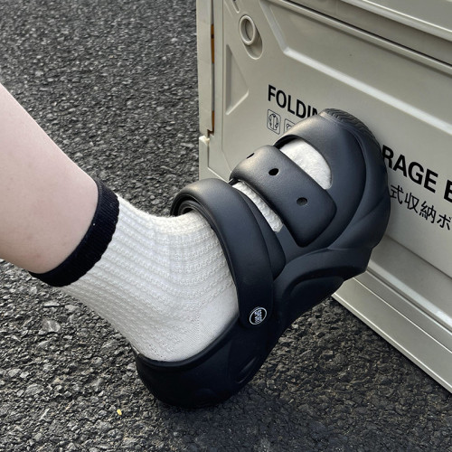 踩屎感拖鞋女夏季新款厚底增高戶外可愛海邊沙灘防滑兩穿包頭涼鞋 踩屎感拖鞋女夏季新款厚底增高戶外可愛海邊沙灘防滑兩穿包頭涼鞋