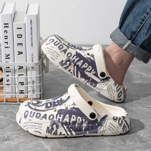 厚底洞洞鞋男夏季外穿2024新款沙灘防滑防臭包頭開車倆用男士涼鞋 厚底洞洞鞋男夏季外穿2024新款沙灘防滑防臭包頭開車倆用男士涼鞋