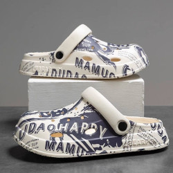 踩屎感外穿洞洞鞋男士夏季防滑防臭沙灘鞋2024新款厚底涼拖鞋男款