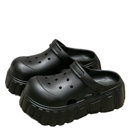 洞洞鞋女款防滑防臭厚底夏季2025新款居家外穿增高eva包頭涼拖鞋 洞洞鞋女款防滑防臭厚底夏季2025新款居家外穿增高eva包頭涼拖鞋