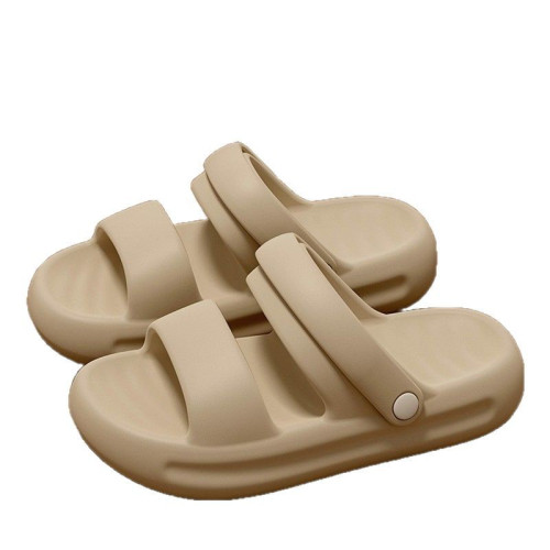 外穿涼鞋女夏季2025新款踩屎感厚底旅遊海邊沙灘兩穿防滑拖鞋女士