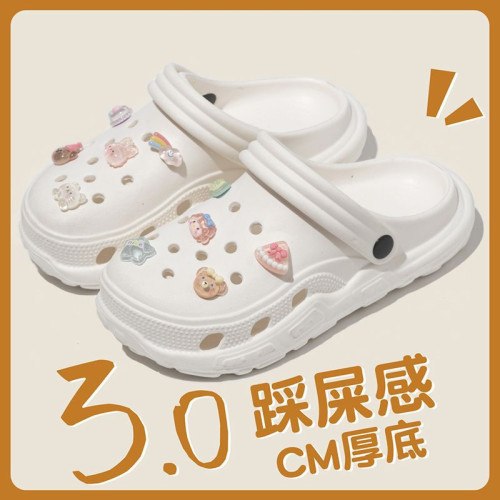 兒童洞洞鞋女童夏季2025新款外穿防滑沙灘包頭卡通軟底親子拖鞋女 兒童洞洞鞋女童夏季2025新款外穿防滑沙灘包頭卡通軟底親子拖鞋女