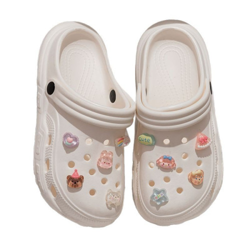 兒童洞洞鞋女童夏季2025新款外穿防滑沙灘包頭卡通軟底親子拖鞋女 兒童洞洞鞋女童夏季2025新款外穿防滑沙灘包頭卡通軟底親子拖鞋女