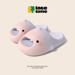 可愛卡通小萌鯊魚兒童拖鞋2025夏季新款男童女童室內居家寶寶涼拖