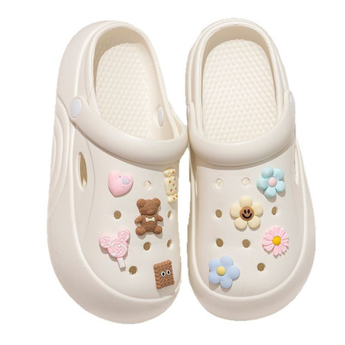 厚底洞洞鞋女款夏季外穿2025新款防滑沙灘卡通涼鞋eva踩屎感拖鞋 厚底洞洞鞋女款夏季外穿2025新款防滑沙灘卡通涼鞋eva踩屎感拖鞋