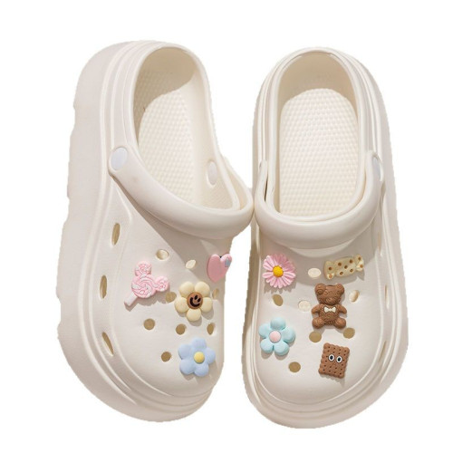 踩屎感洞洞鞋女款2025新款夏季外穿外出沙灘防滑厚底護士拖鞋男士 踩屎感洞洞鞋女款2025新款夏季外穿外出沙灘防滑厚底護士拖鞋男士