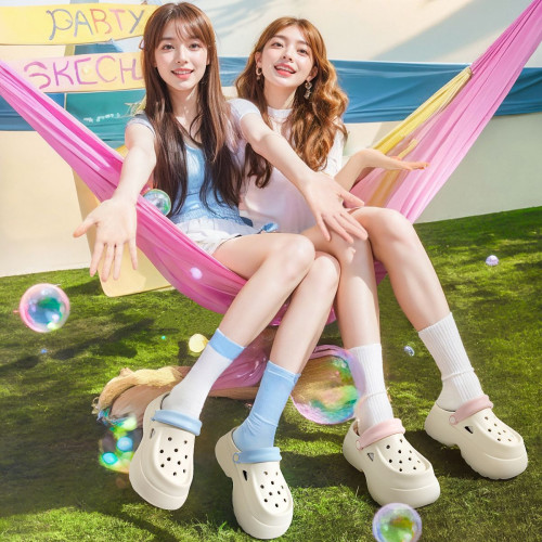 厚底洞洞鞋女款2025新款超火夏季外穿防滑防臭包頭沙灘涼拖鞋女士 厚底洞洞鞋女款2025新款超火夏季外穿防滑防臭包頭沙灘涼拖鞋女士