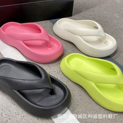 時尚人字拖鞋女厚底外穿EVA涼拖鞋女日系拖鞋網紅少女百搭人字拖